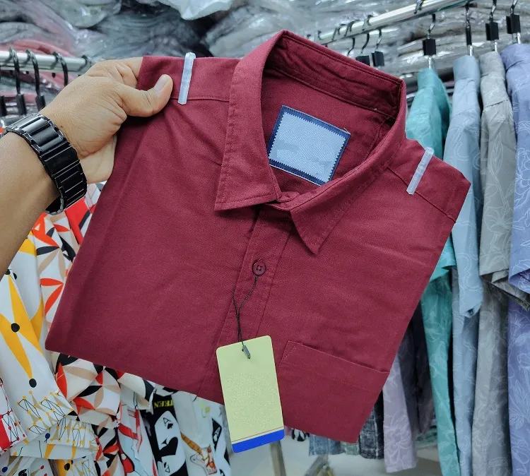 Men's Full Sleeve Oxford Cotton Solid Shirt, Slim Fit