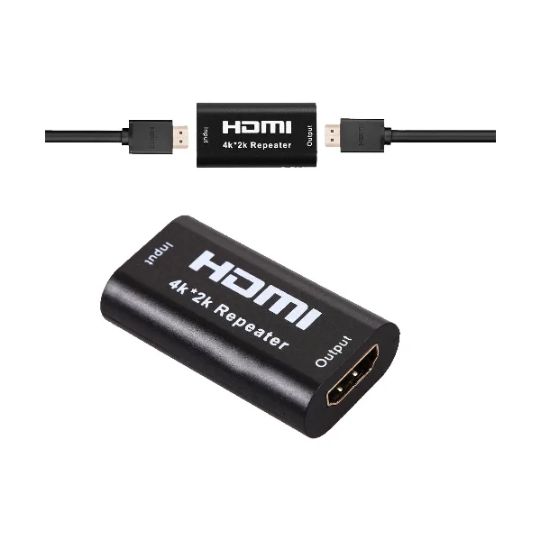 K2 HDMI ফিমেল টু ফিমেল ব্ল্যাক রিপিটার