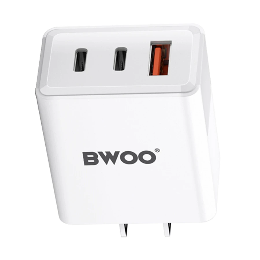 Bwoo BO-CDA139 40W USB & Dual USB-C Charger White (US)