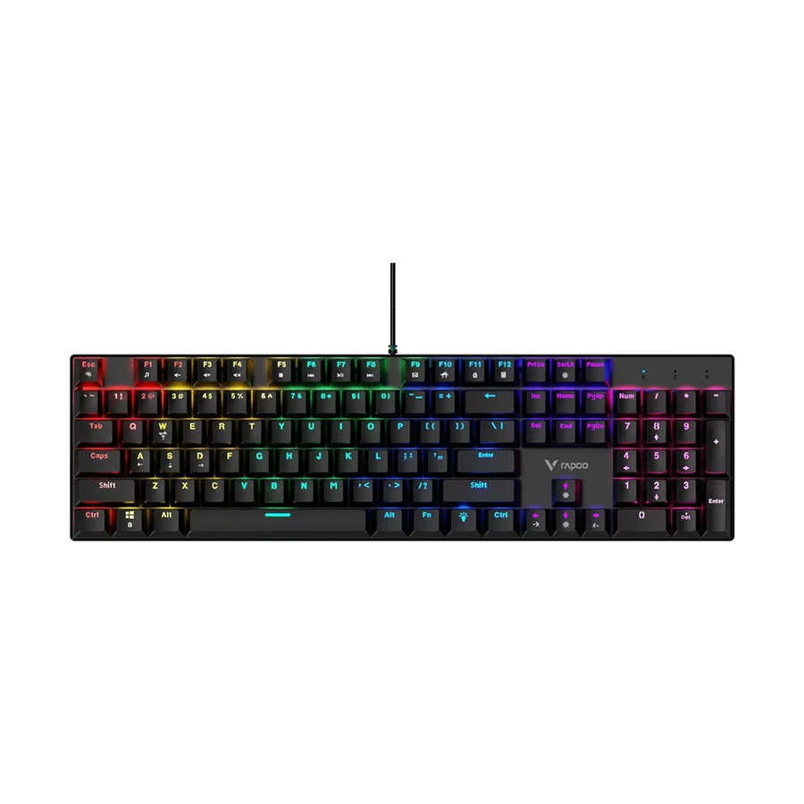 Rapoo GK500 Wired (Blue Switch) Black Mechanical Gaming Keyboard