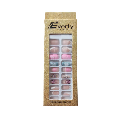 Everly Natural ফেক নেইল 24 পিস - H212