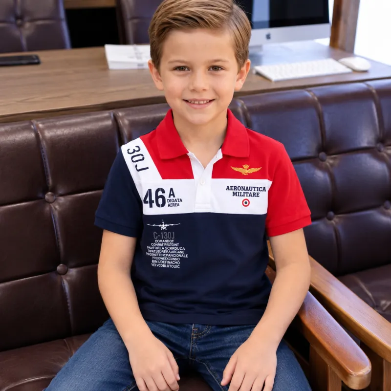 Kids' Pure Cotton Polo Shirt, Sizes 1-2Y to 9-10Y, 5 Colours