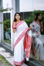 Kanjivaram Katan Silk Saree with Matching Blouse Piece