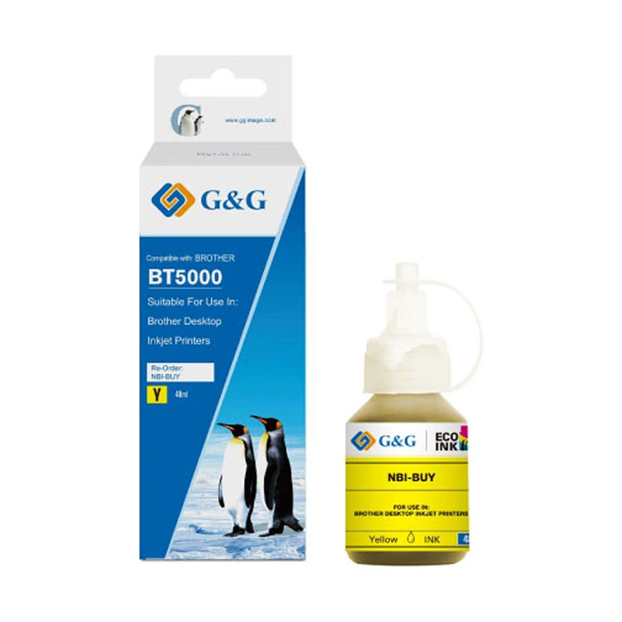 G&G BT5000 48ml Yellow Ink Bottle