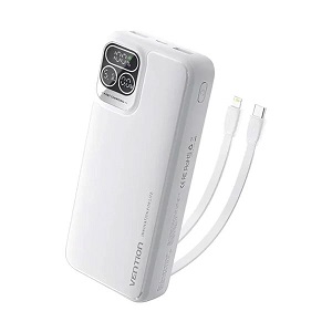 ভেনশন I13WB-V2 ডুয়াল কেবল ১০০০০mAh ২২.৫W পাওয়ার ব্যাংক