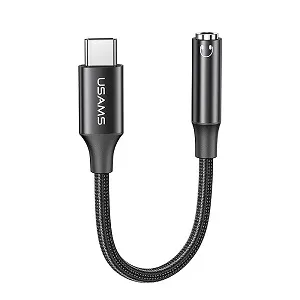 USAMS US-SJ599 AU16 অডিও ক্যাবল, Type-C টু 3.5mm অডিও অ্যাডাপ্টার