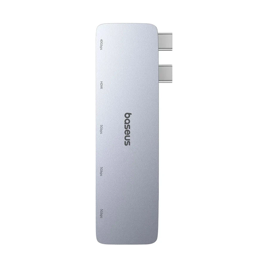 Baseus UltraJoy Dual USB-C to HDMI, Tri USB 3.0 & PD Hub Gray