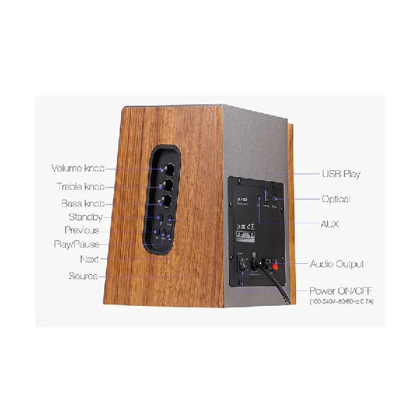 F&D R27BT Bluetooth Bookshelf Speaker