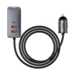 Baseus Share Together CCBT-A0G 60W কার ফাস্ট চার্জার, ডুয়াল USB ও ডুয়াল USB-C