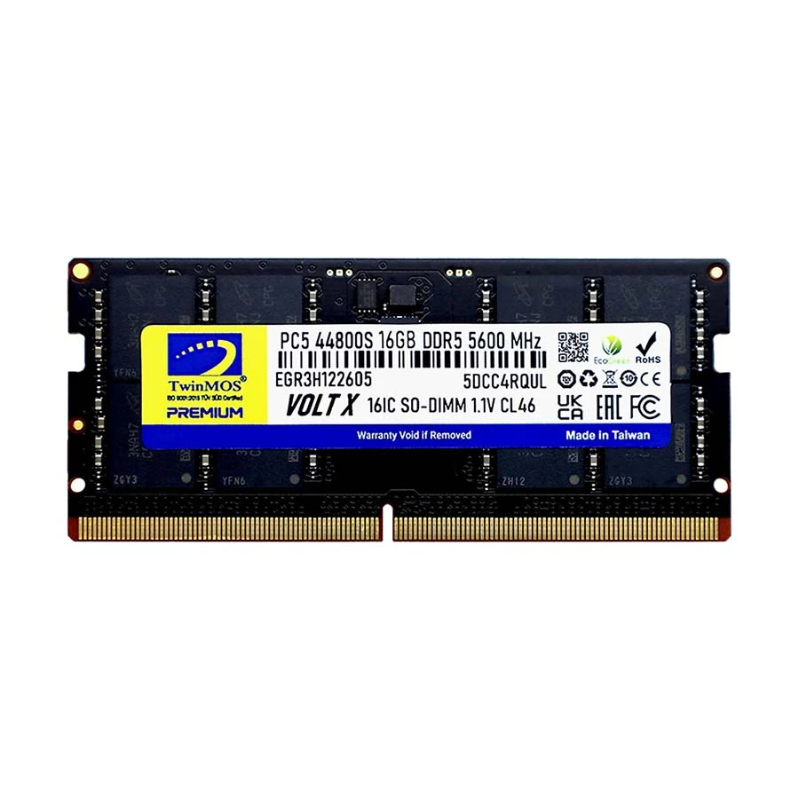 TwinMOS 16GB DDR5L 5600MHz SO-DIMM Laptop RAM