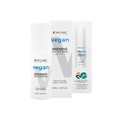 3W ক্লিনিক ভেগান ইনটেন্সিভ লাইট সান সিরাম SPF50+ PA++ 50মি.লি. (Korea)