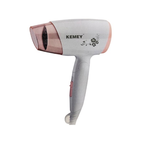 Kemey KM-3365 Silky Shine 1800 W Hot And Normal Air Foldable Hair Dryer