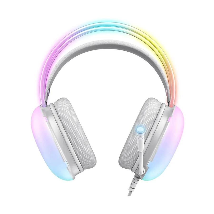 Onikuma X25 RGB Wired White Stereo Gaming Headphone