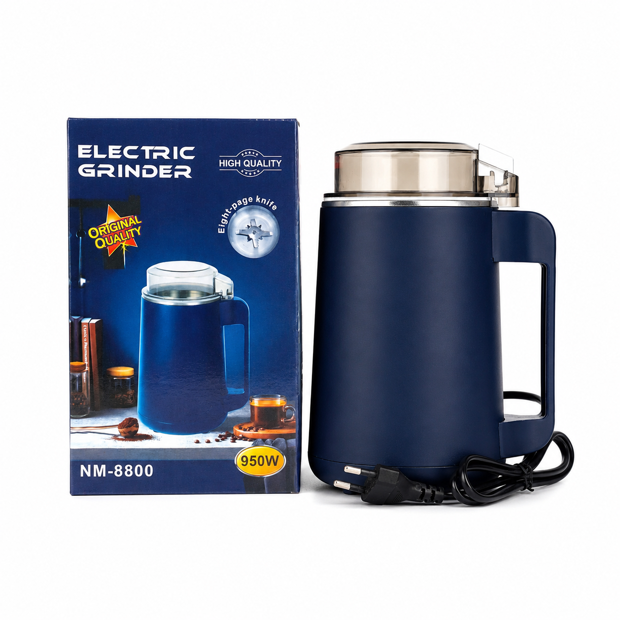 ইলেকট্রিক গ্রাইন্ডার মেশিন 950W NM - মসলা, কফি বিন ও শুকনো শস্যের জন্য