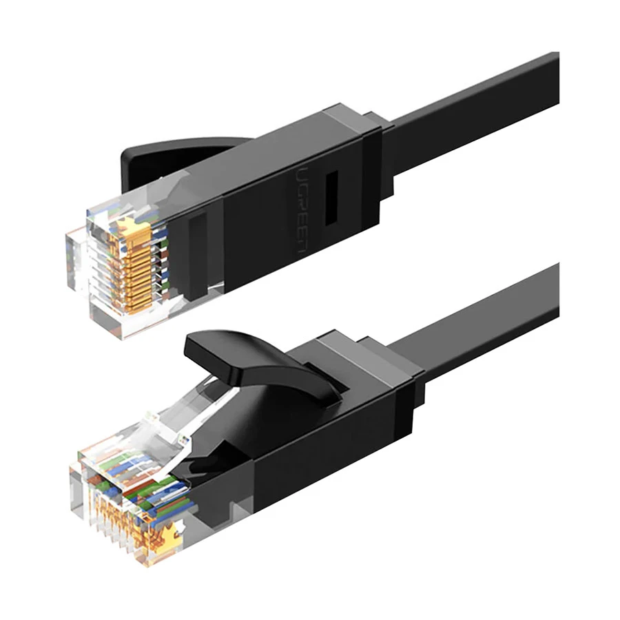UGREEN NW102 (50177) Cat-6 U/UTP 8 Meter Black Flat Network Cable