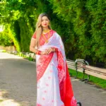 হাতে বোনা সিল্ক কাতান শাড়ি (12 হাত)