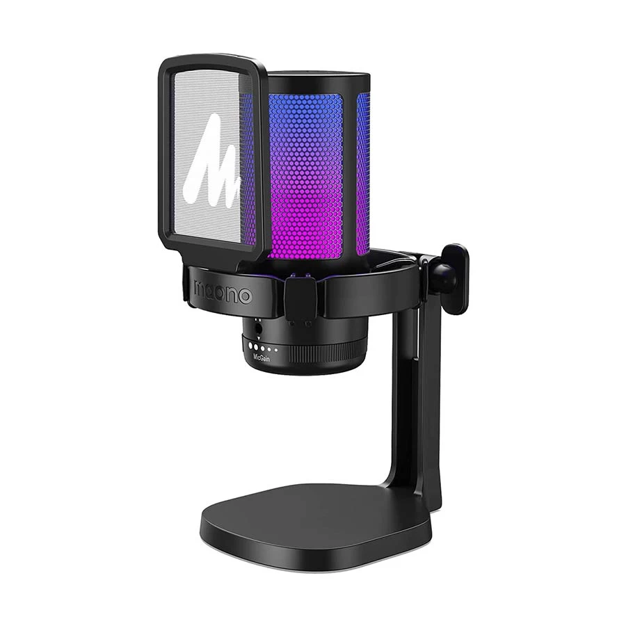 Maono DGM20 RGB GamerWave Black Condenser USB Gaming Wired Microphone