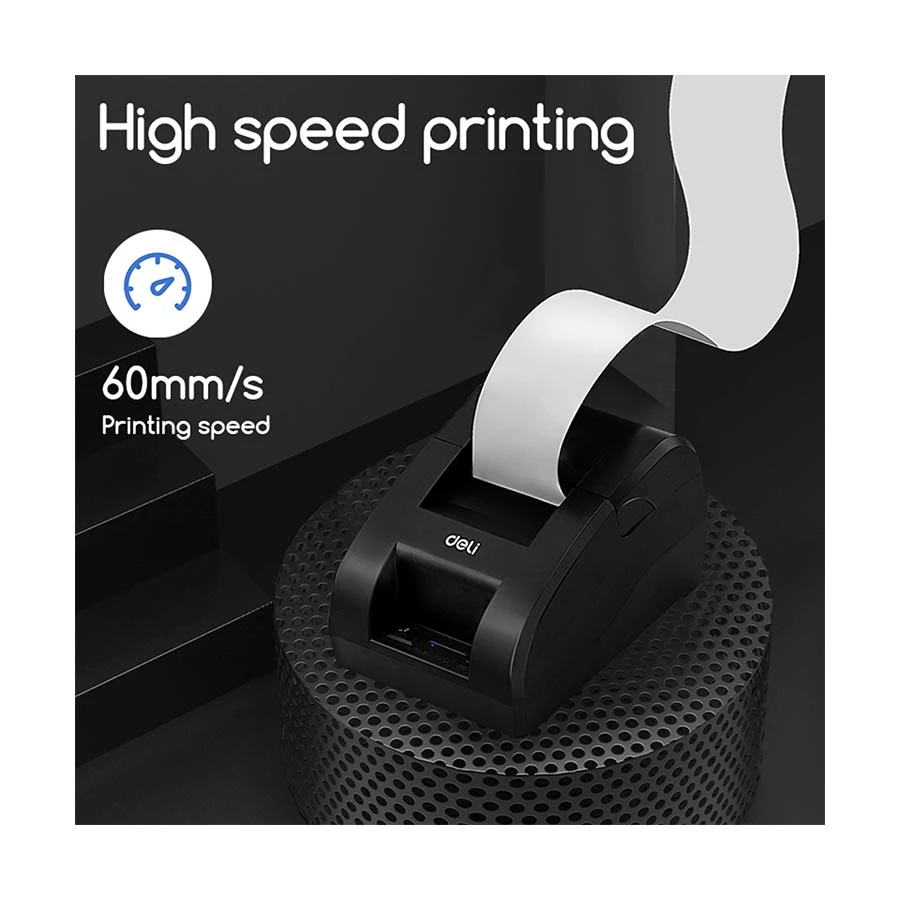 Deli ES420 Thermal POS Receipt Printer (48mm/1.89 inch, USB)