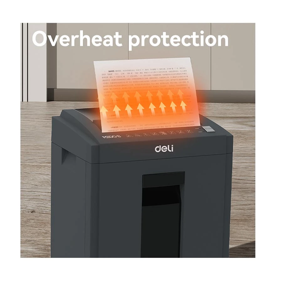 Deli 9952 12 Sheet Gray Paper Shredder