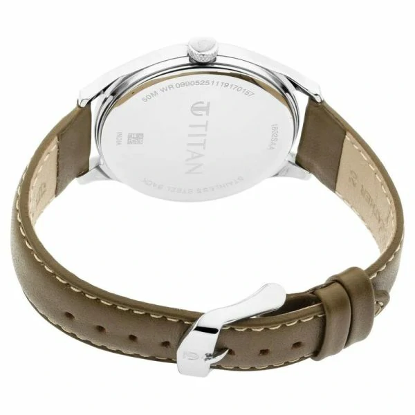 Titan Workwear NP1802SL09 Men’s Urban Edge Lustrous Gold Dial Leather Watch