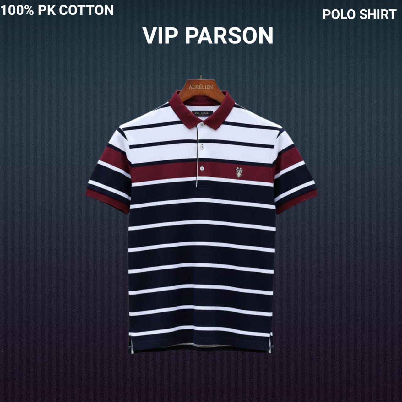 Men's Half Sleeve Polo Shirt in PK Cotton, Chest 38 to 42 Inch