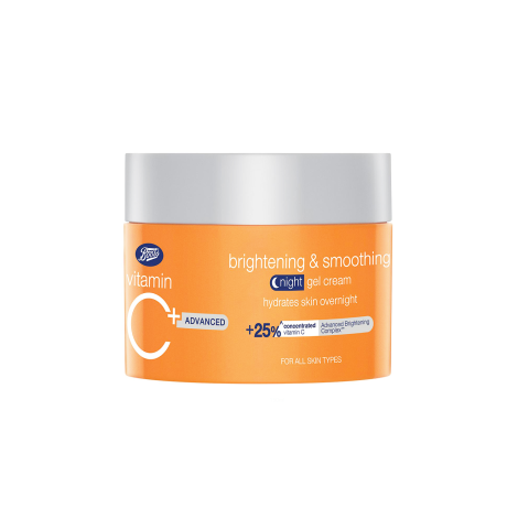 Boots Vitamin C Advanced ব্রাইটেনিং ও স্মুদিং নাইট জেল ক্রিম 50ml