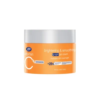 Boots Vitamin C Advanced ব্রাইটেনিং ও স্মুদিং নাইট জেল ক্রিম 50ml