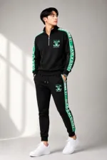 Men's Pure Cotton Full Sleeve T-Shirt and Trouser Set, 200 GSM