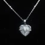 Sterling Heartbeat পেনডেন্ট নেকলেস