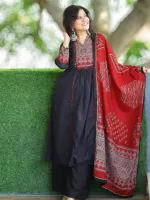 Ladies' Readymade Cotton Three Piece, Six Sizes 36 to 46