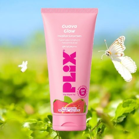 Plix Guava Glow Invisible Sunscreen SPF 50 PA++++ 50g (India)