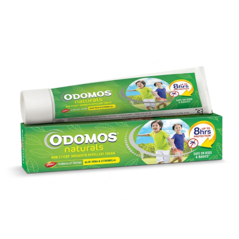 Odomos Naturals Non-Sticky Mosquito Repellent Cream  100g (India)