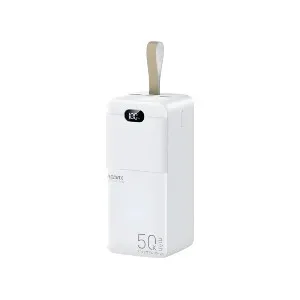 Remax RPP-117 Piloteer Series 50000mAh 27W ফাস্ট চার্জিং পাওয়ার ব্যাংক (সাদা)