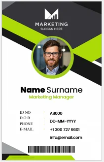 Customize ID Card UV Print (only card)