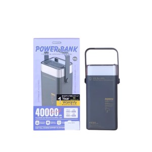 Remax RPP-596 ফ্লোরাইট সিরিজ 40000mAh রঙিন LED ফাস্ট চার্জিং পাওয়ার ব্যাংক