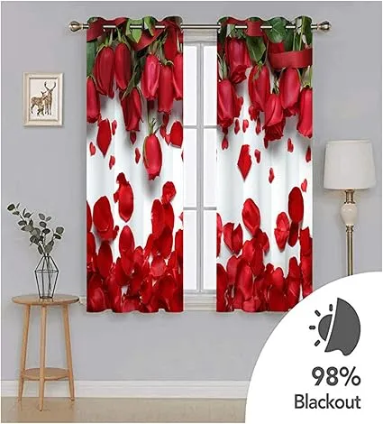 3D প্রিন্ট কার্টেন 2 পিস সেট – 5ft x 7ft