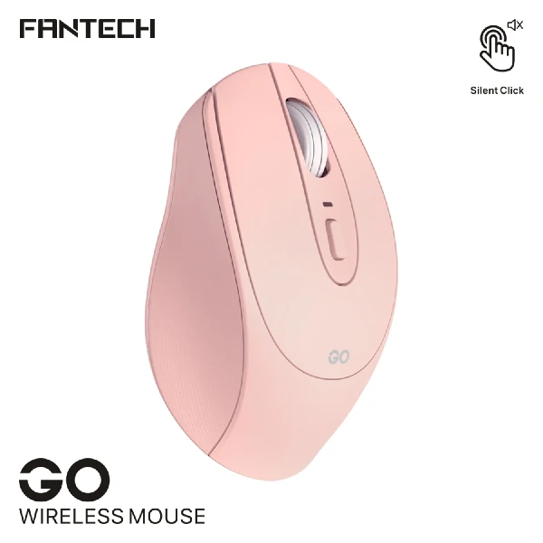 Fantech Go W191 Silent Wireless মাউস – গোলাপি রঙ