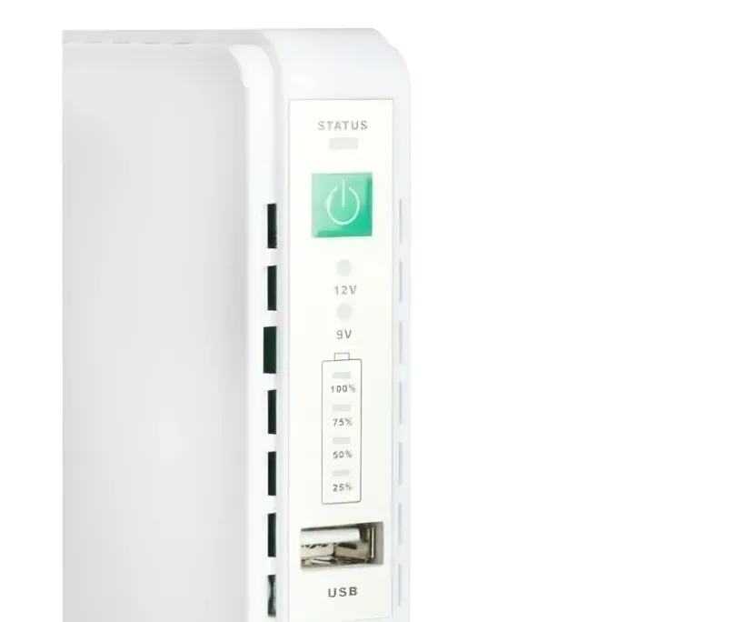 SKE POE 432P মিনি DC UPS 25 ওয়াট 5V, 9V, 12V এবং PoE সাপোর্ট 15/24V – 10400mAh