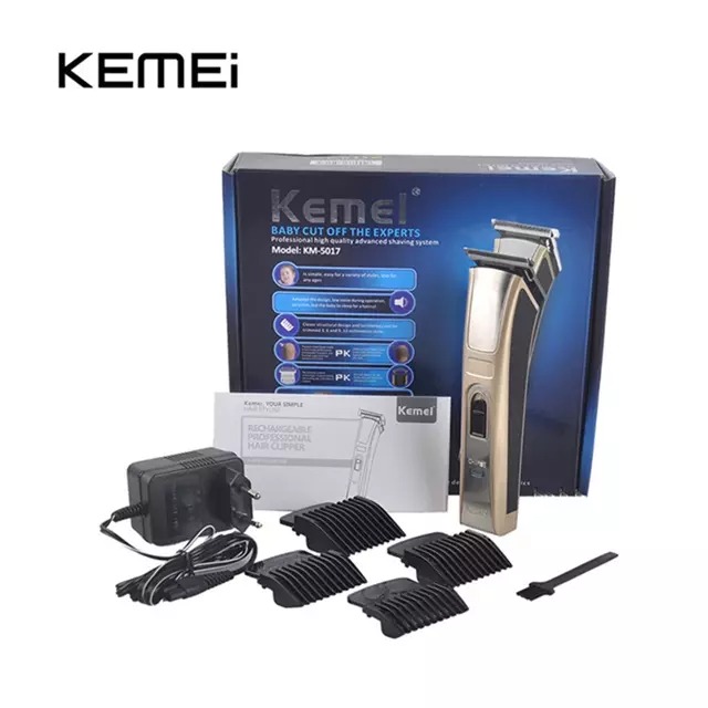 KEMEI KM-5017 রিচার্জেবল হেয়ার ক্লিপার ও বিয়ার্ড ট্রিমার (ছেলেদের)