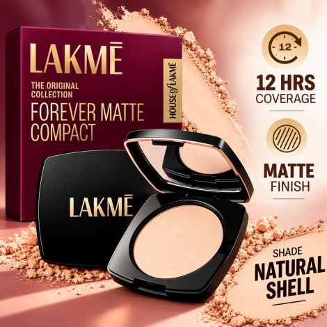 Lakeme The Original Collection Forever Matte Compact - Natural Shell (India)
