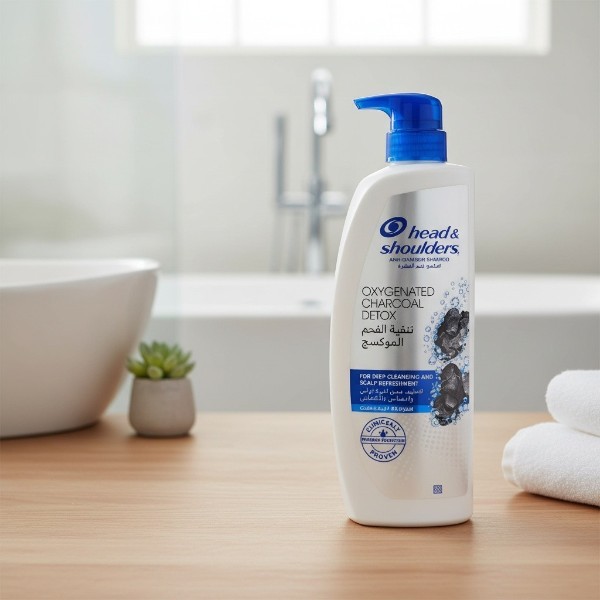 Head & Shoulders Oxygenated Charcoal Detox Anti-Dandruff Shampoo 500ml (Saudi Arabia)