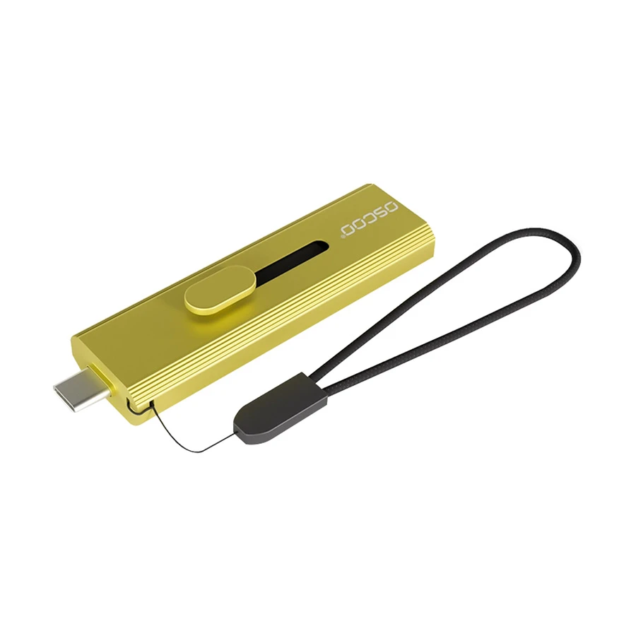 Oscoo T10 512GB USB Type-A & Type-C OTG Gold Portable External SSD