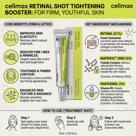 Celimax Retinal Shot ফেস বুস্টার 15ml