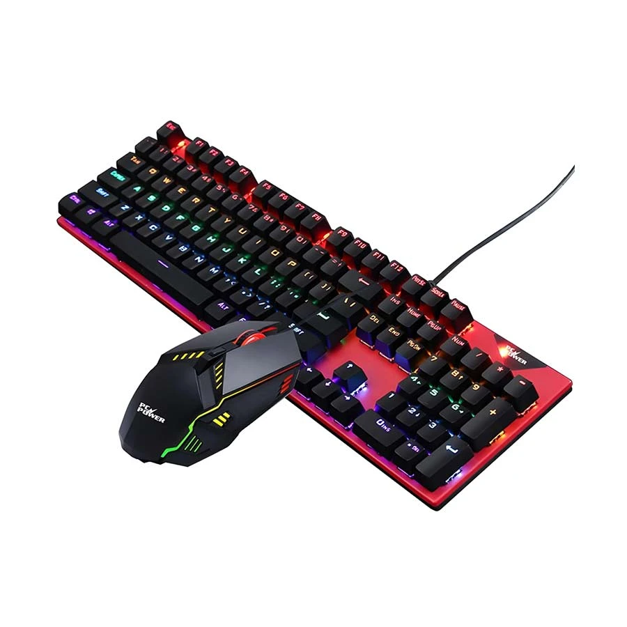 PC Power Flare Combo Blue Switch RGB Mechanical Keyboard & Mouse
