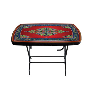 Dining Table 4 Seat Rtg S/L Print Indigo Black