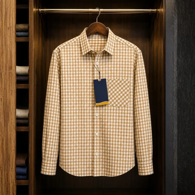 Men's Oxford Cotton Formal Check Shirt, Sizes M to XXL