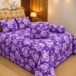 Comforter Bedding Set with Bolster Cover and Bag, Pure Twill Cotton