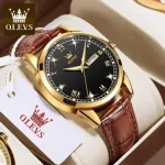 OLEVS 6896 সিম্পল ও মডার্ন হাতঘড়ি (কালো)