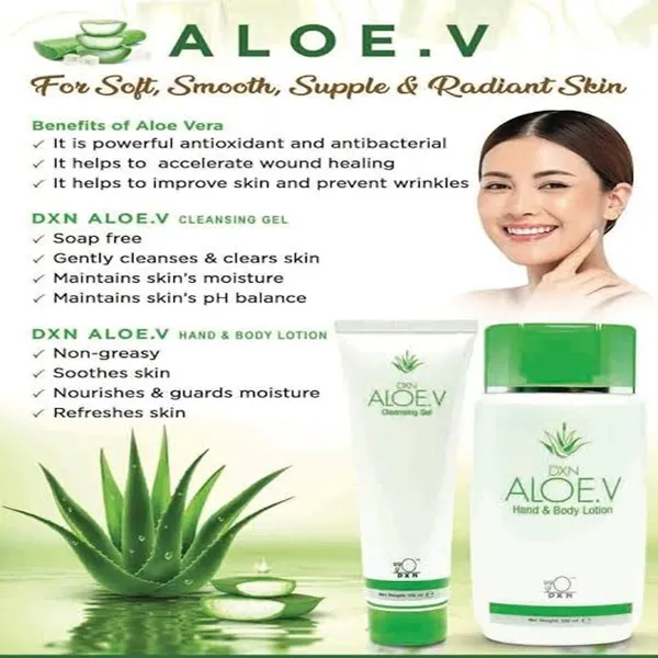 DXN অর্গানিক Aloe V ক্লিনজিং জেল 100ml
