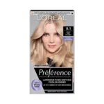 L'Oreal Preference হেয়ার কালার, শেড 8.1 Light Ash Blonde